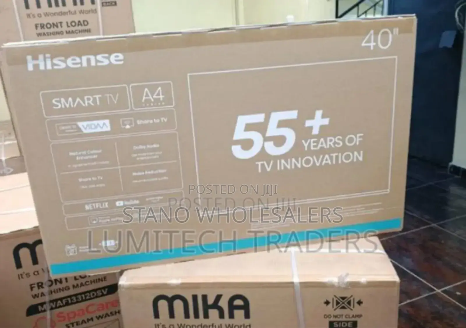 Restocked Hisense 40inches Smart Tv