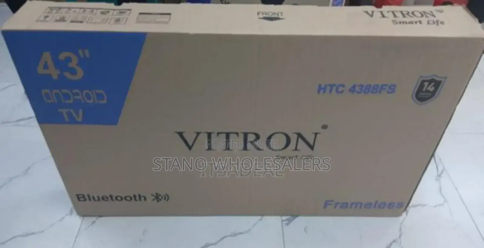 With Warranty New Vitron 43inch Smart Tv