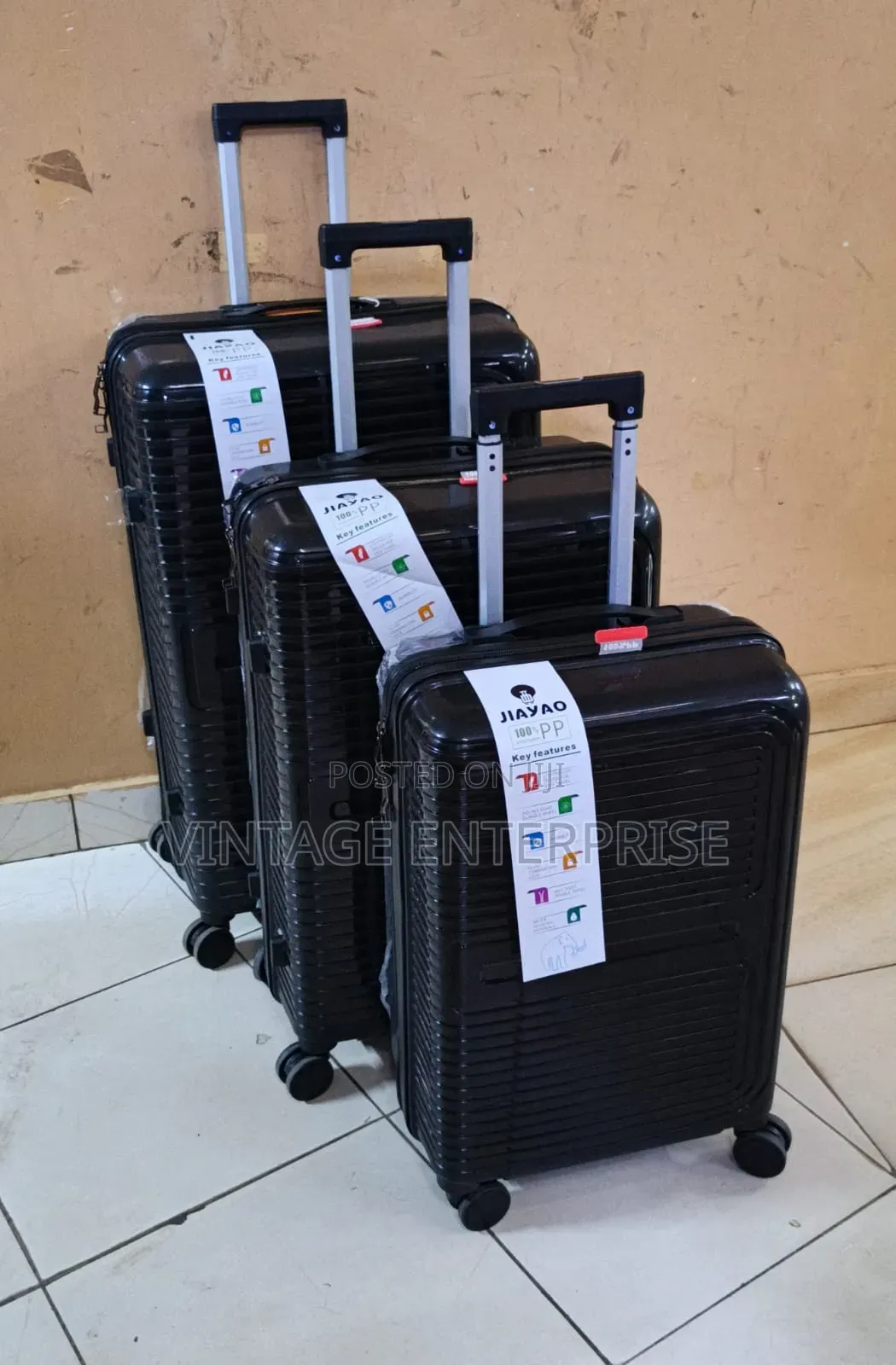 3 in 1 Unbreakable Rubber Suitcase