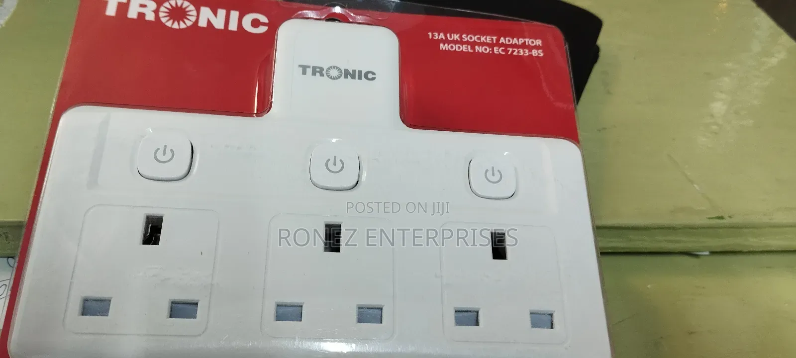 Adaptor Socket 3 Way,Uk Plug Top