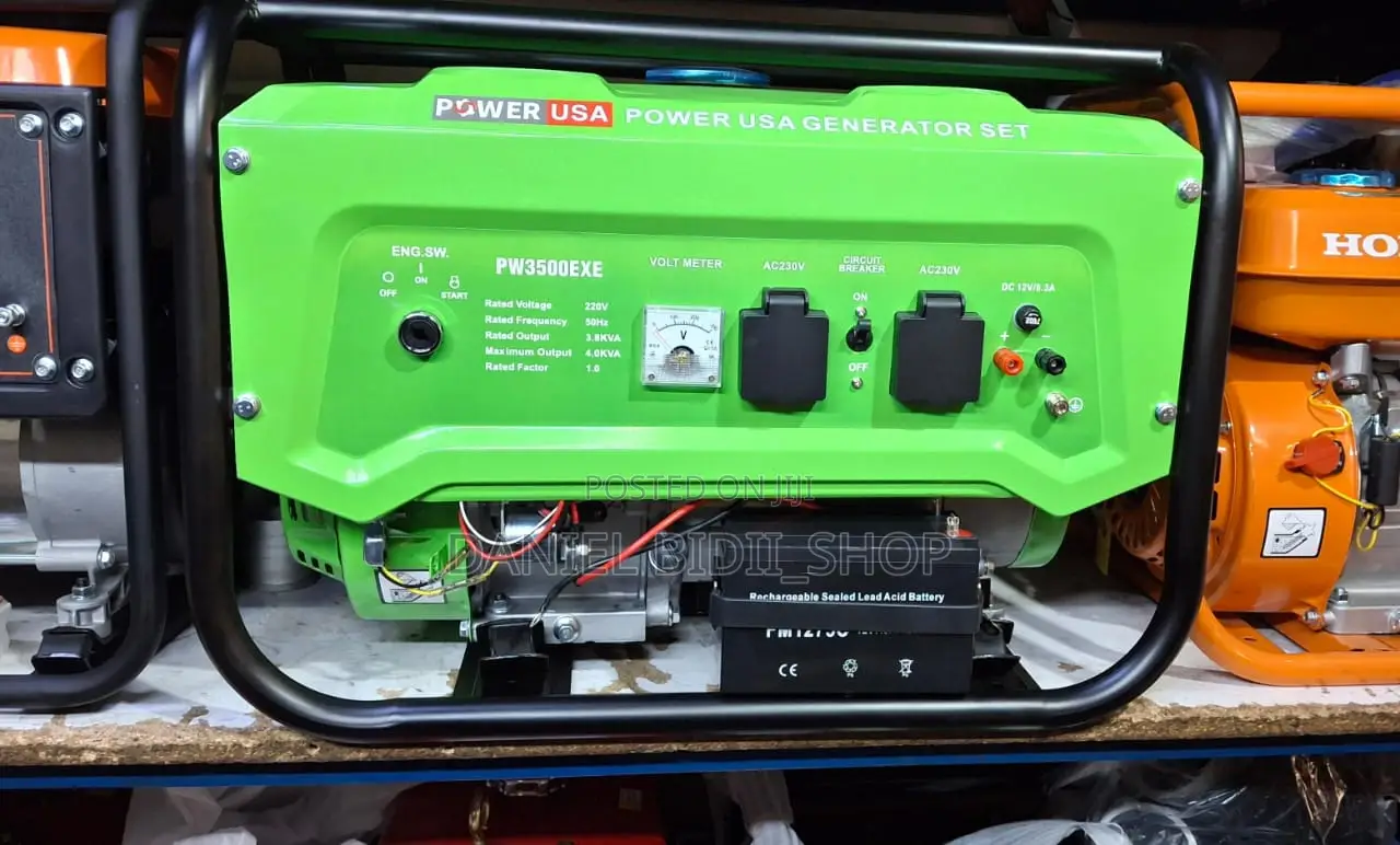 Power Usa 4kva Petrol Generator Keystart
