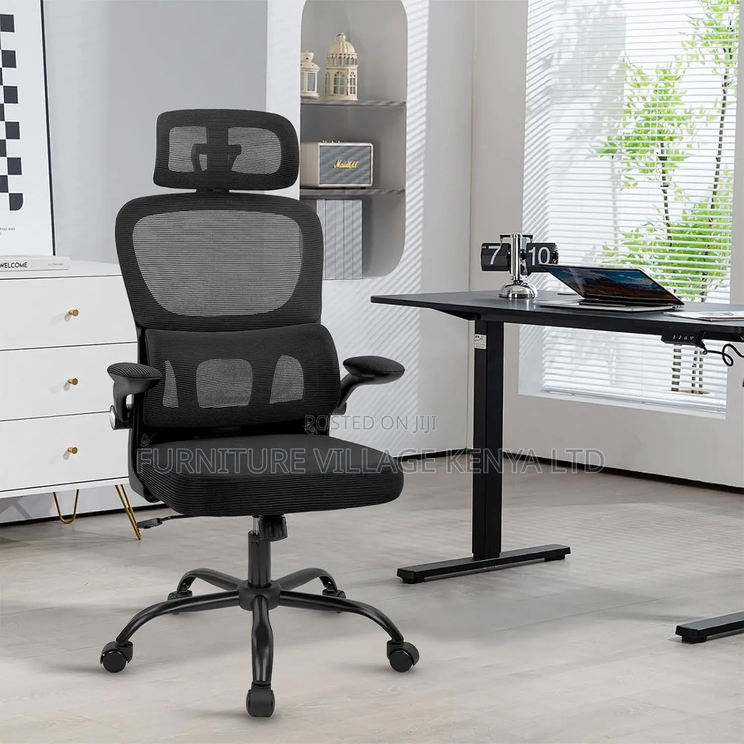Ergonomic Office Desk Chair With Adjustable Headrest