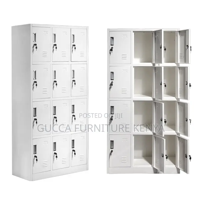 Metallic Gym 12-locker Storage Cabinet