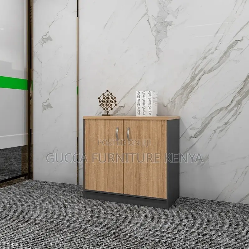 2-door Wooden Credenza Storage Cabinet