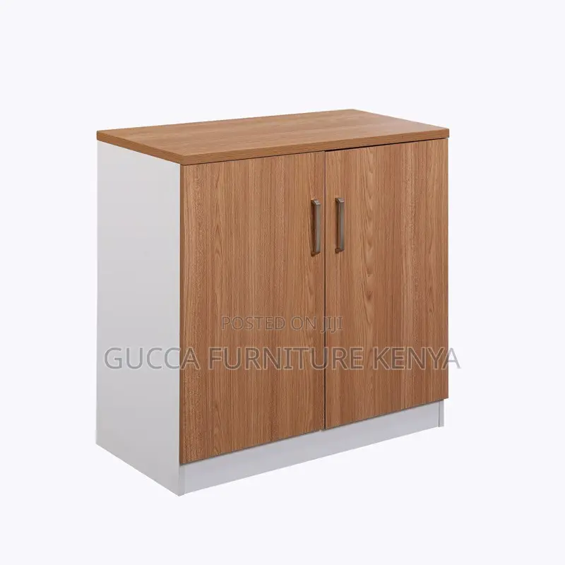 2-door Wooden Credenza Storage Cabinet