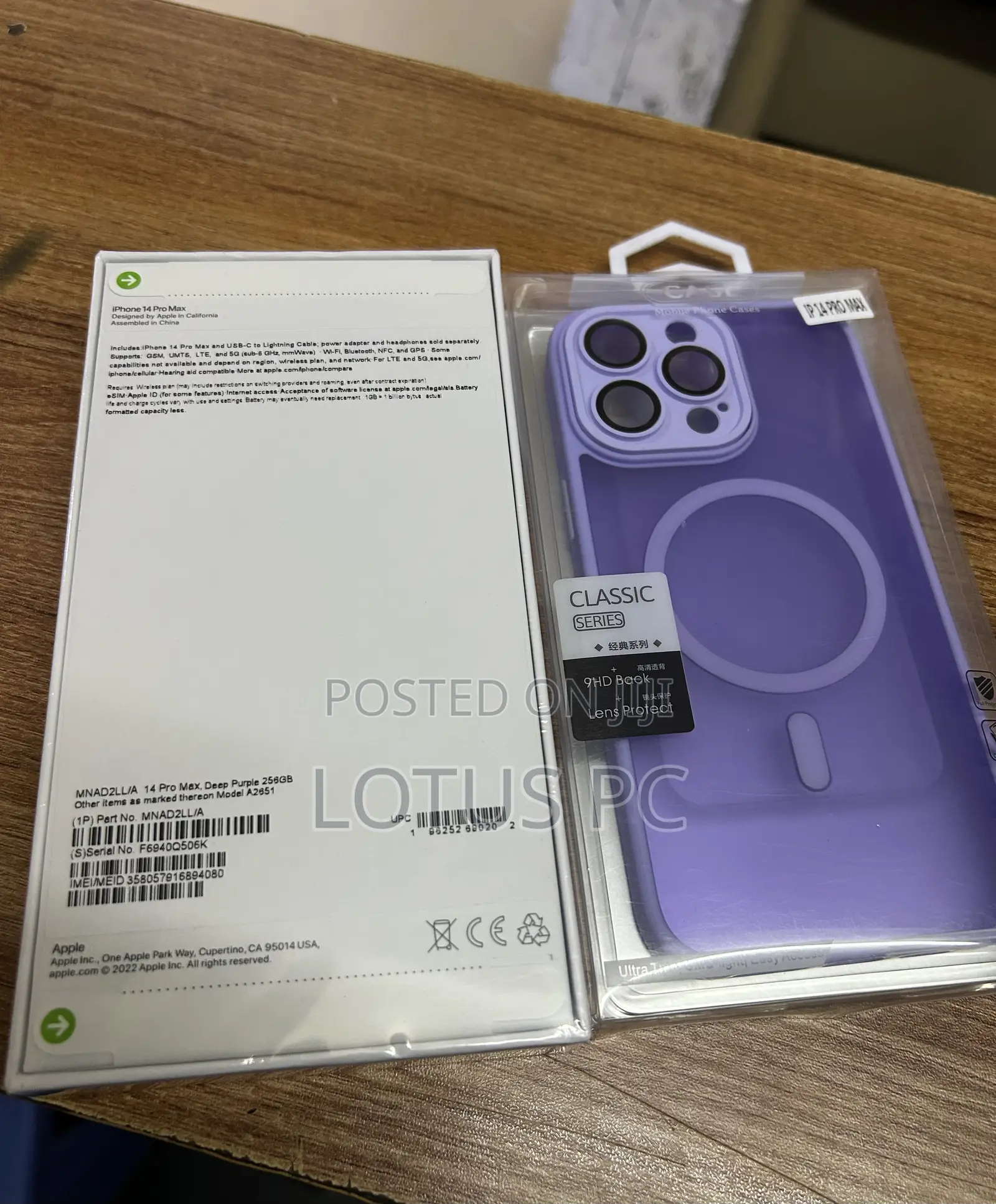 New Apple iPhone 14 Pro Max 256 GB Purple