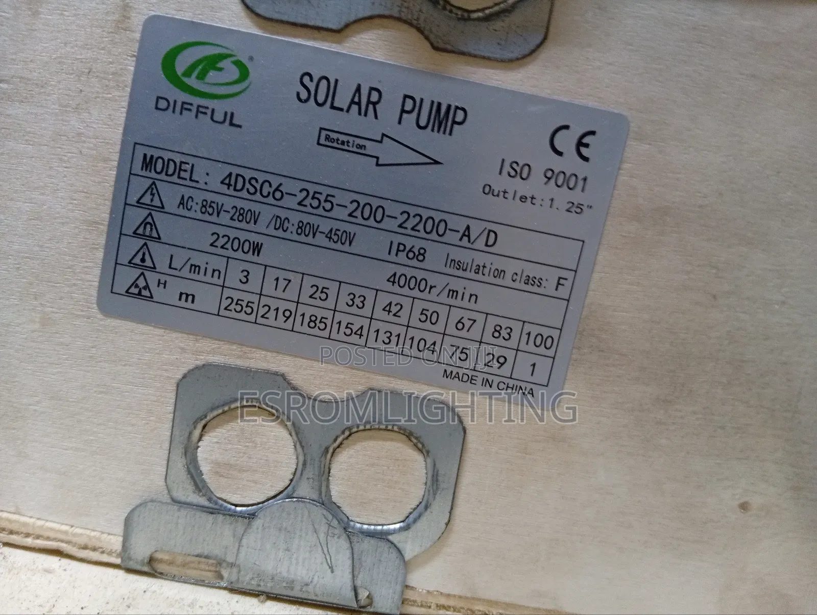 2.2 Kw -3hp Difful Solar Submersible Pumps