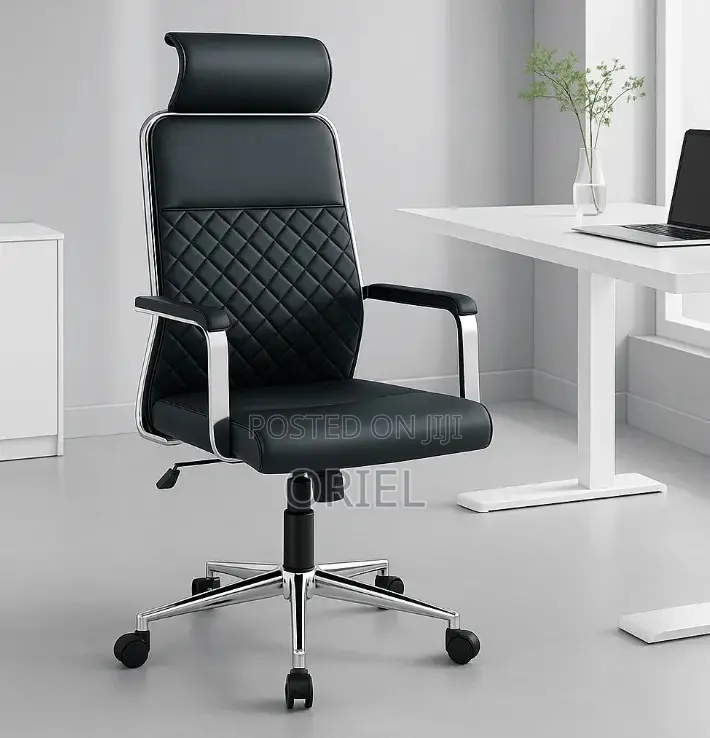 Office Chair : High-Back Faux Leather Office Seat