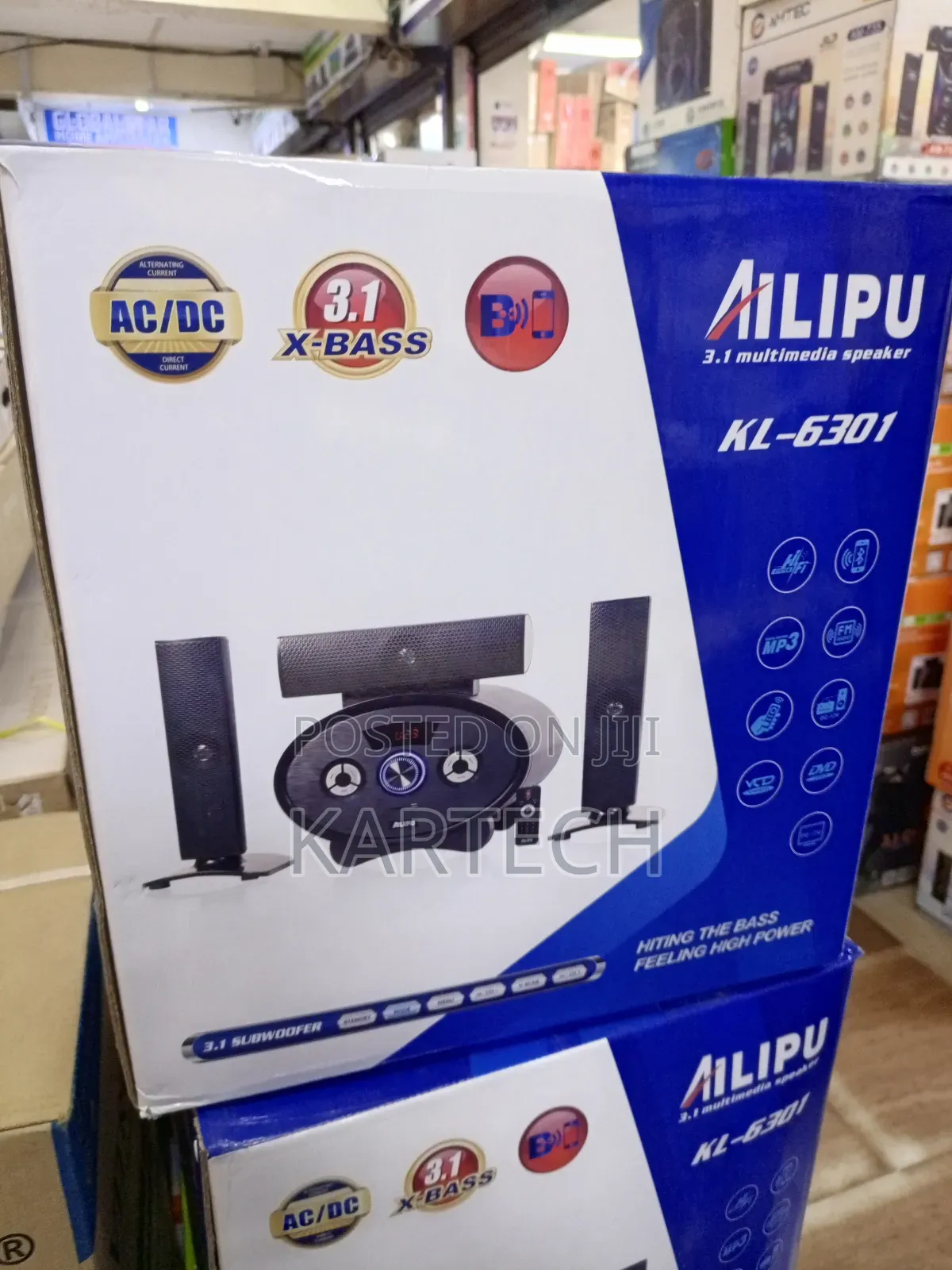 Ailipu Kl-6301 Ac/Dc Bluetooth Multimedia Speaker With Remote Control