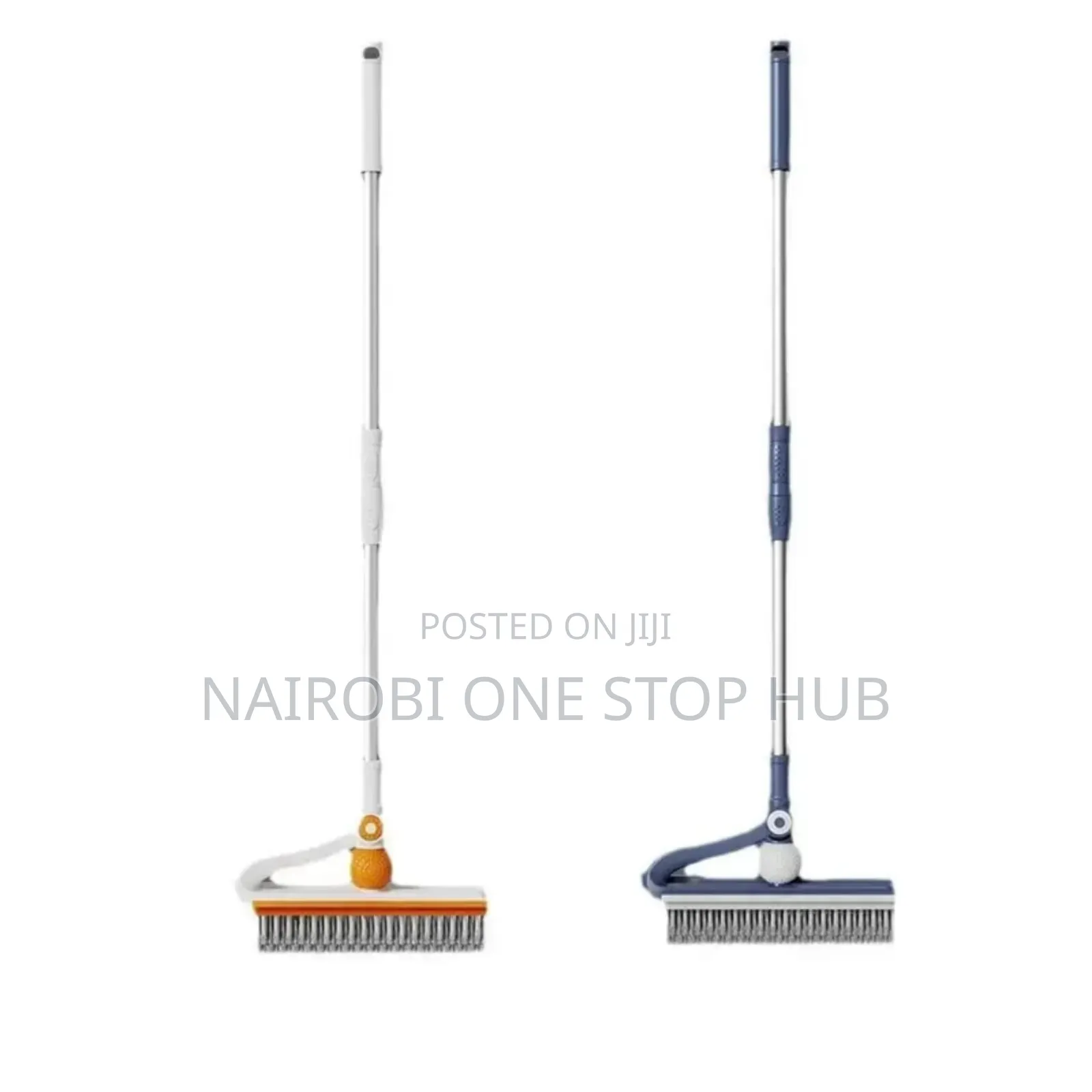 3-in-1 Floor Scrubbing v-Shaped Brush, Broom Squeegee