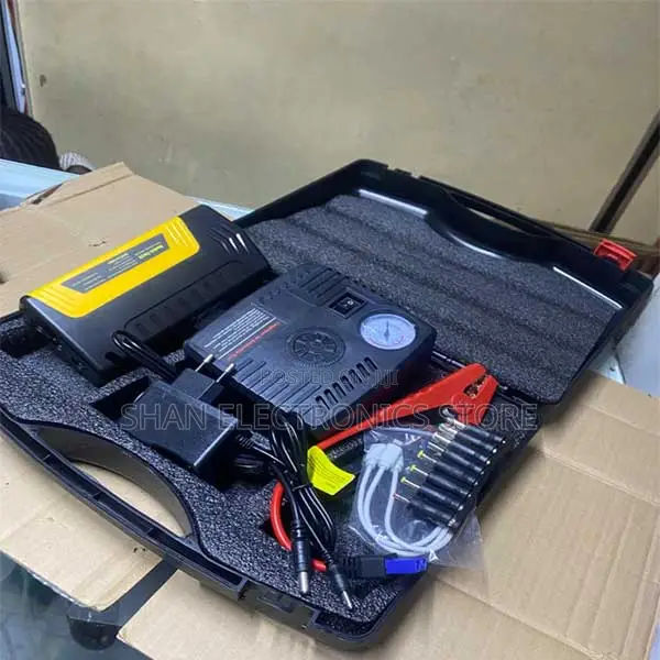 12v Portable Tm15 High Power Mini Jump Starter + Tire Air Compressor
