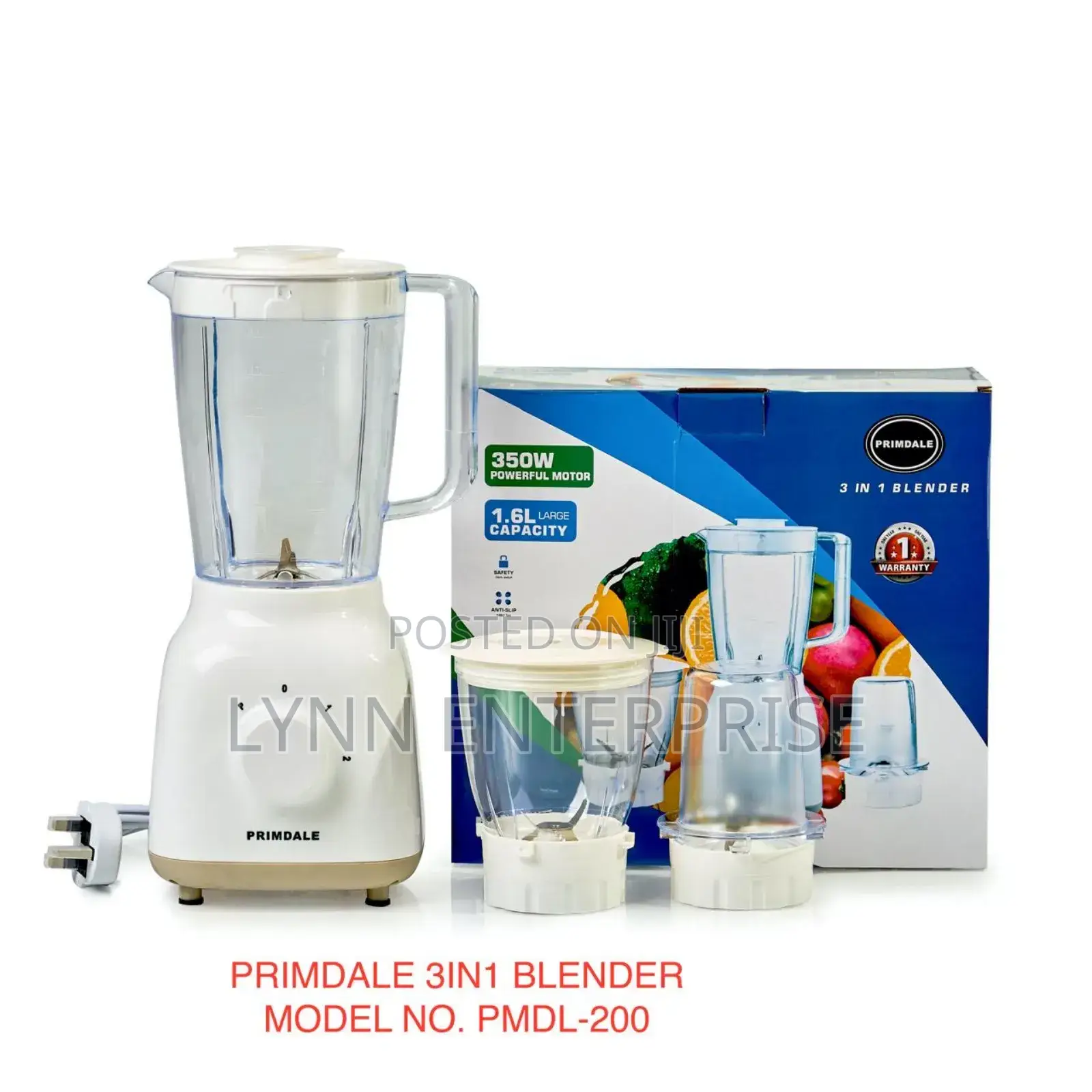 Primdale 3 in 1 Food Processor Blender