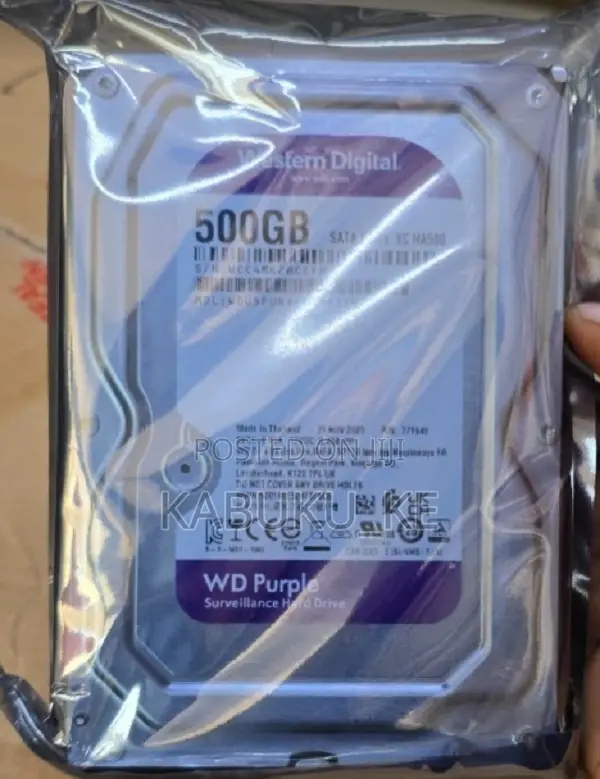 New 500gb Wd Purple Surveillance Hard Disk