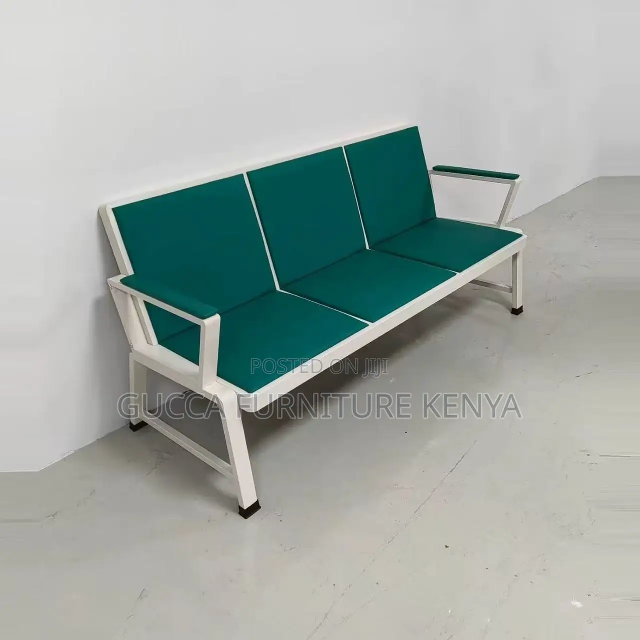 Imported 3-link Padded Reception Waiting Bench
