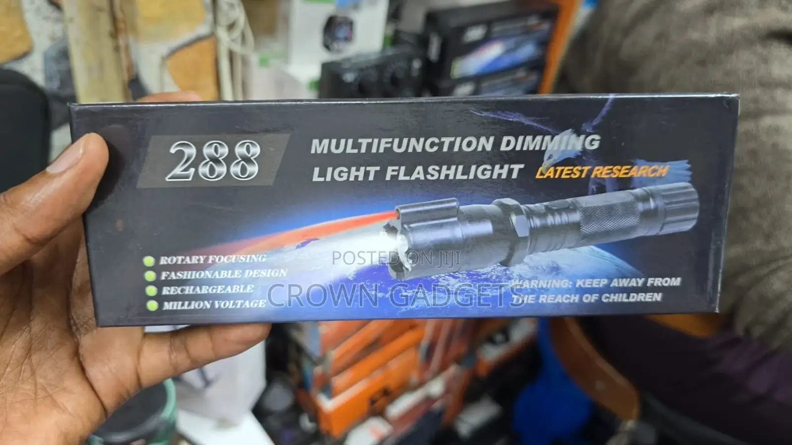 288 Multifunction Led Flashlight With Laser Pointer, Torch