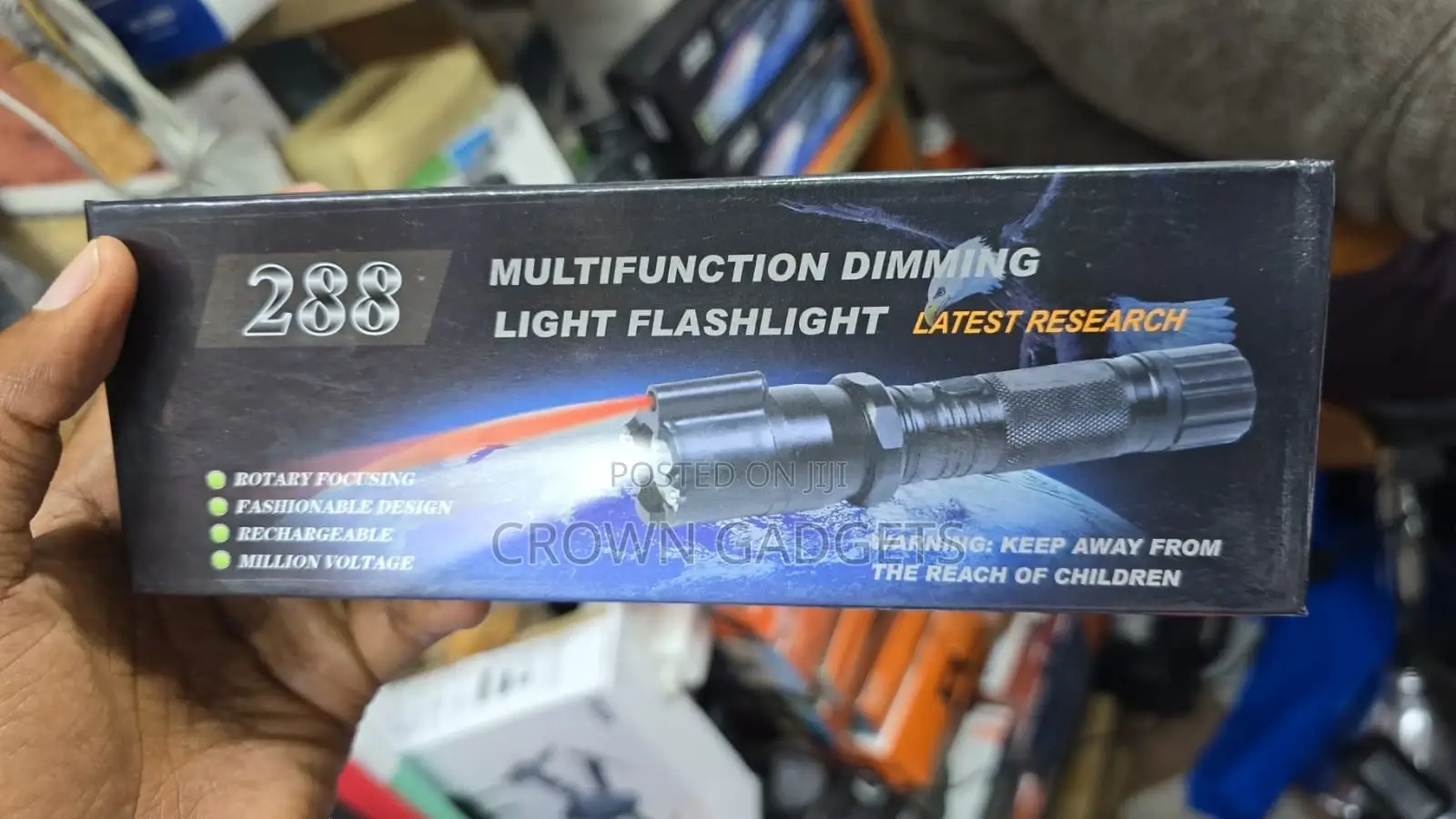 288 Rechargeable Multifunction Dimming Led Torch