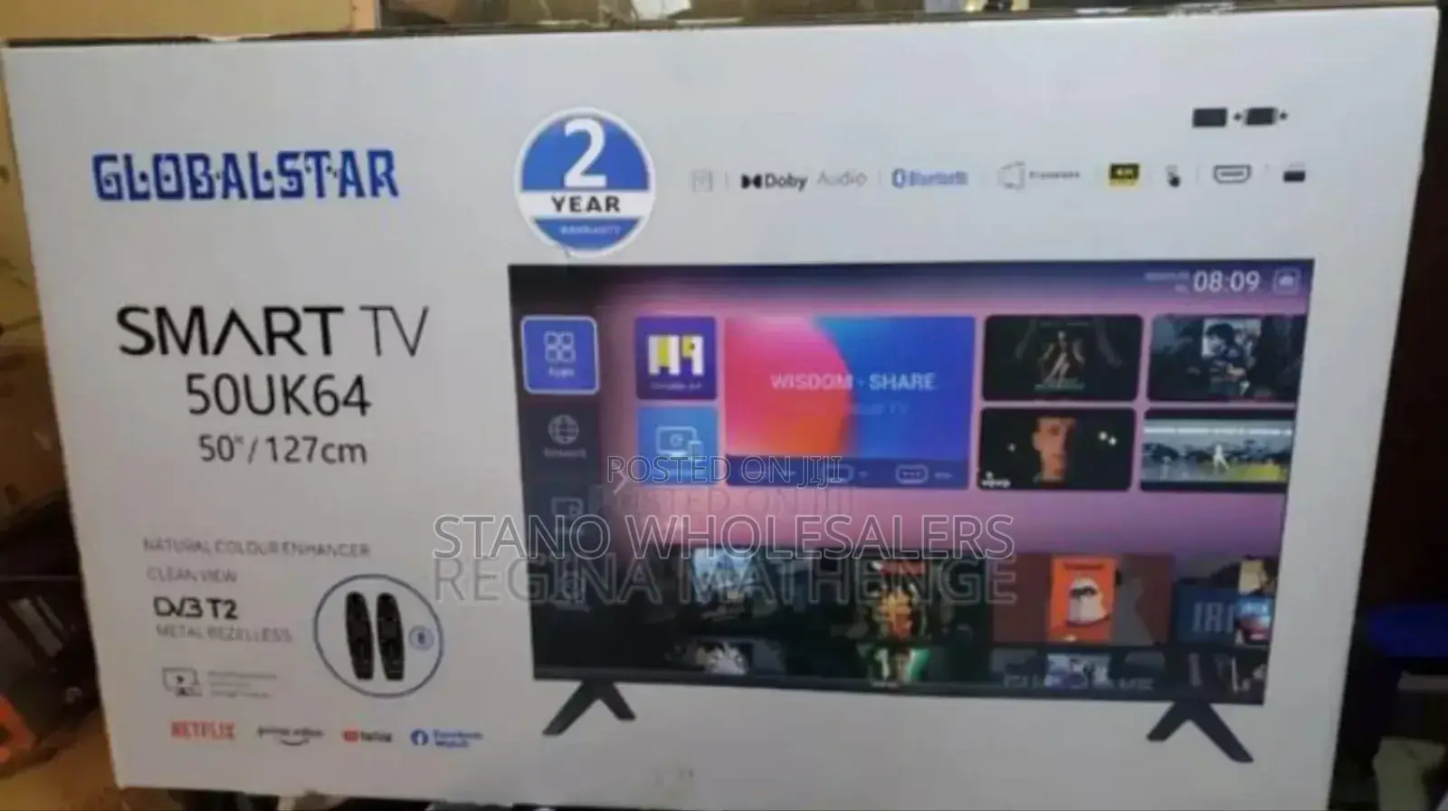 With Youtube Globalstar 50inch Smart Tv