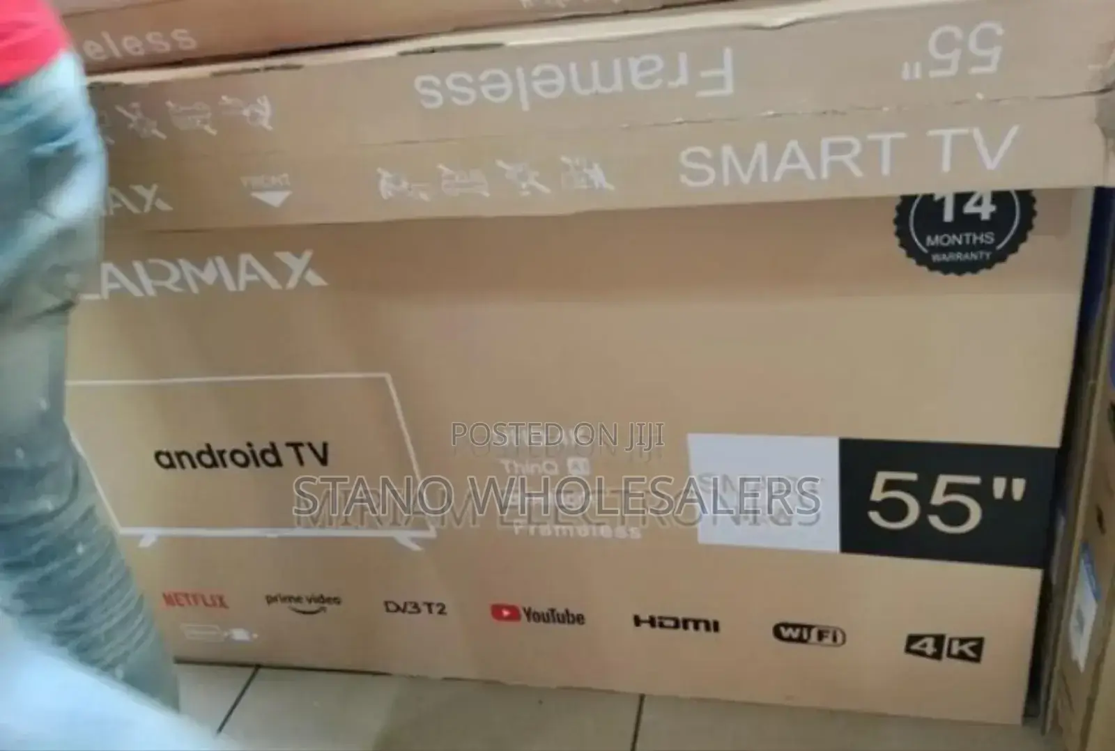 Afffordable New Solarmax 55inch Smart Tv