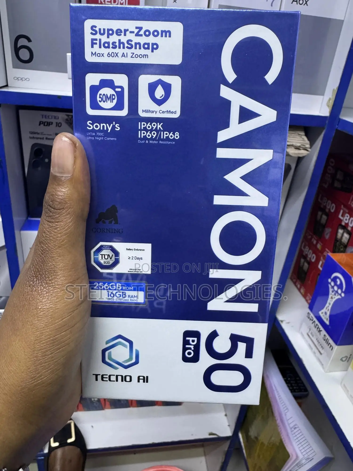 New Tecno Camon 50 Pro 256 GB Black
