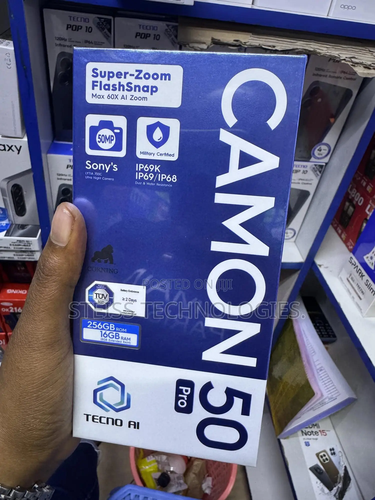 New Tecno Camon 50 Pro 256 GB Black
