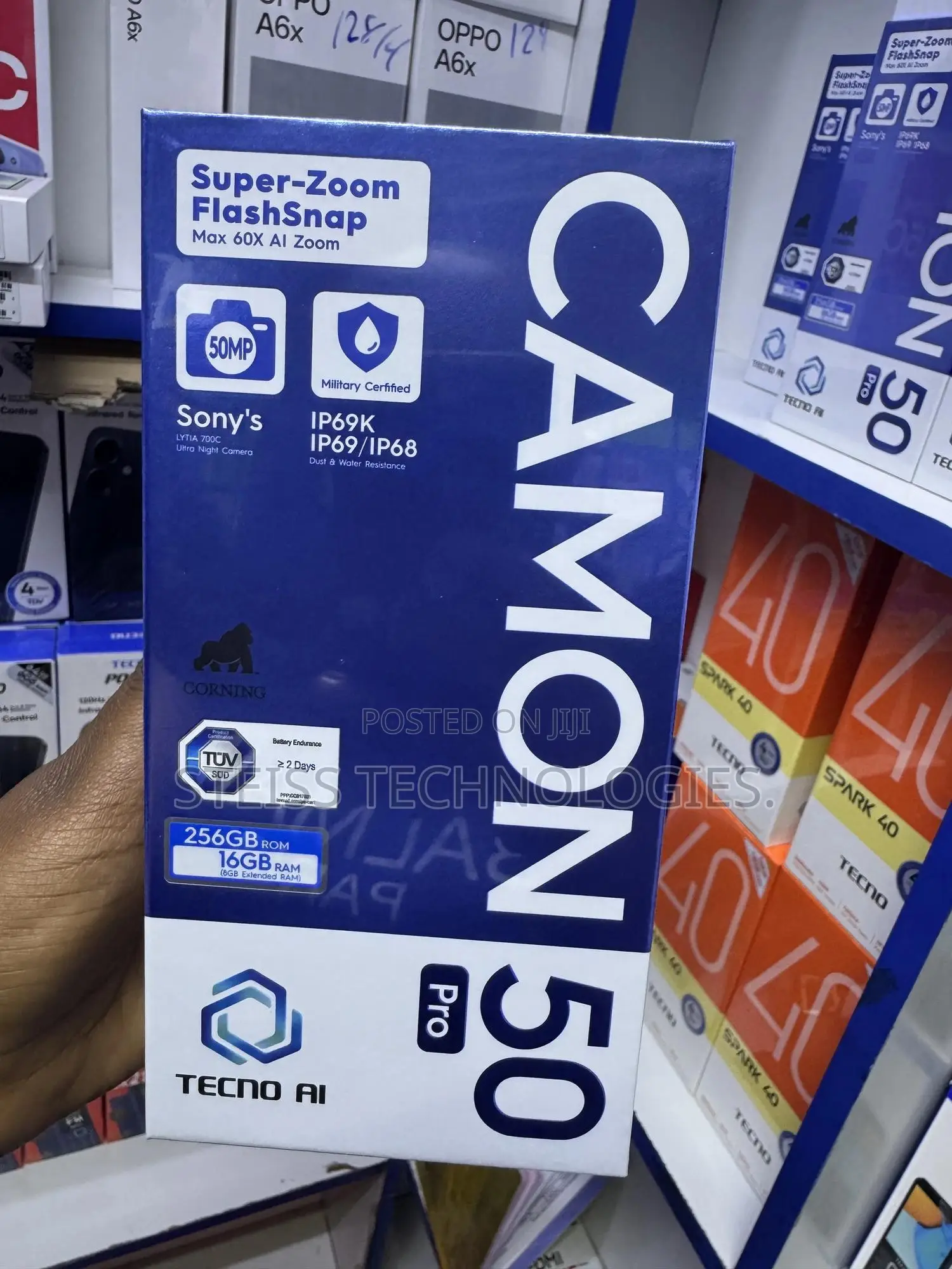 New Tecno Camon 50 Pro 256 GB Black