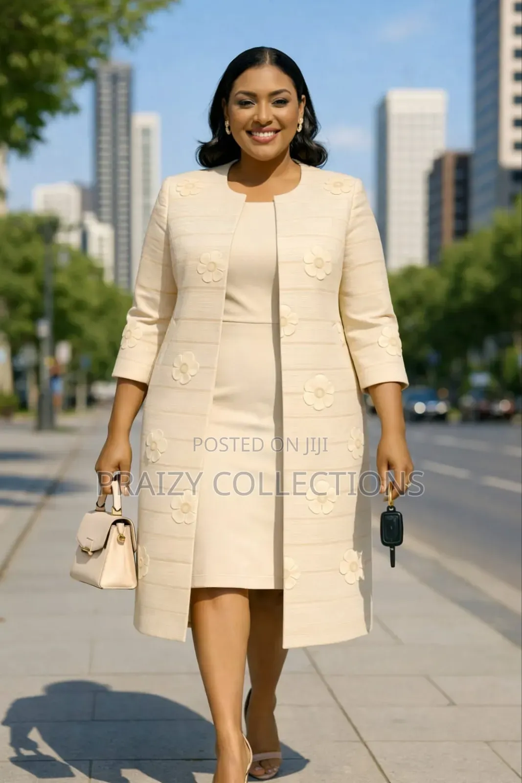 Mama's 2-Piece Set Dress+Long Coat