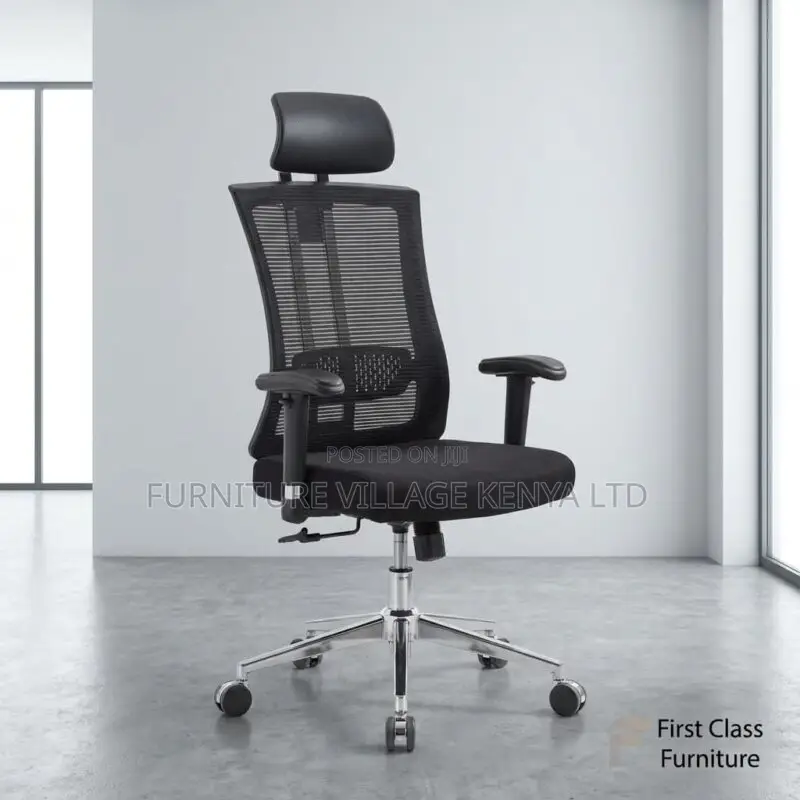 Office Chair; Executive High-back Orthopedic Office Chair