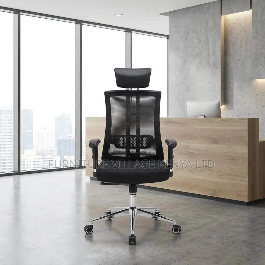 Office Chair; Executive High-back Orthopedic Office Chair