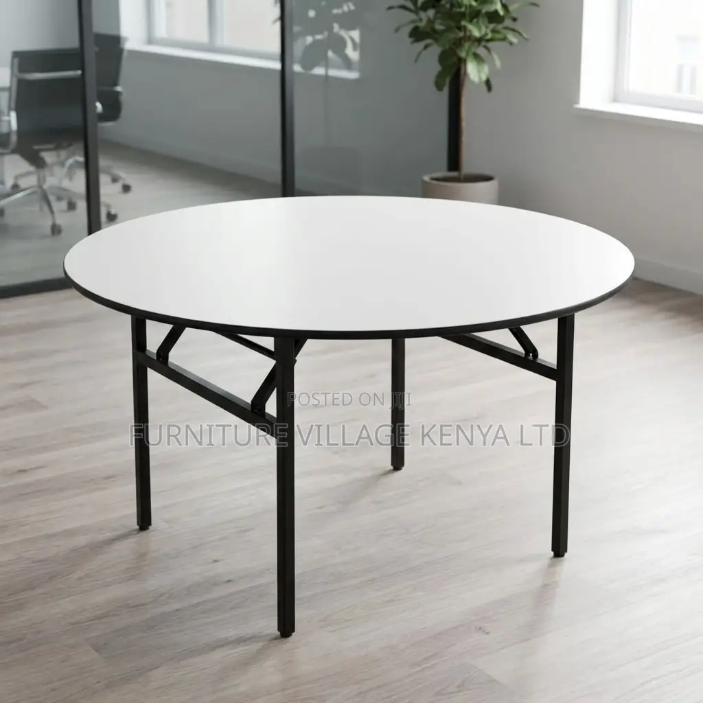 Office Table; 1.5 M Round Foldable Banquet-dining Table