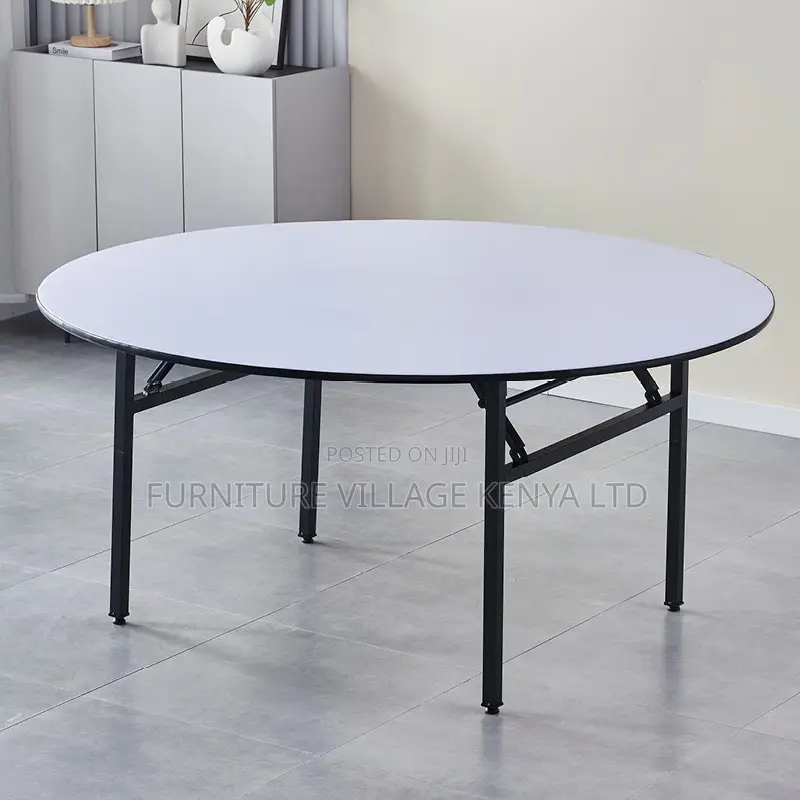 Office Table; 1.5 M Round Foldable Banquet-dining Table