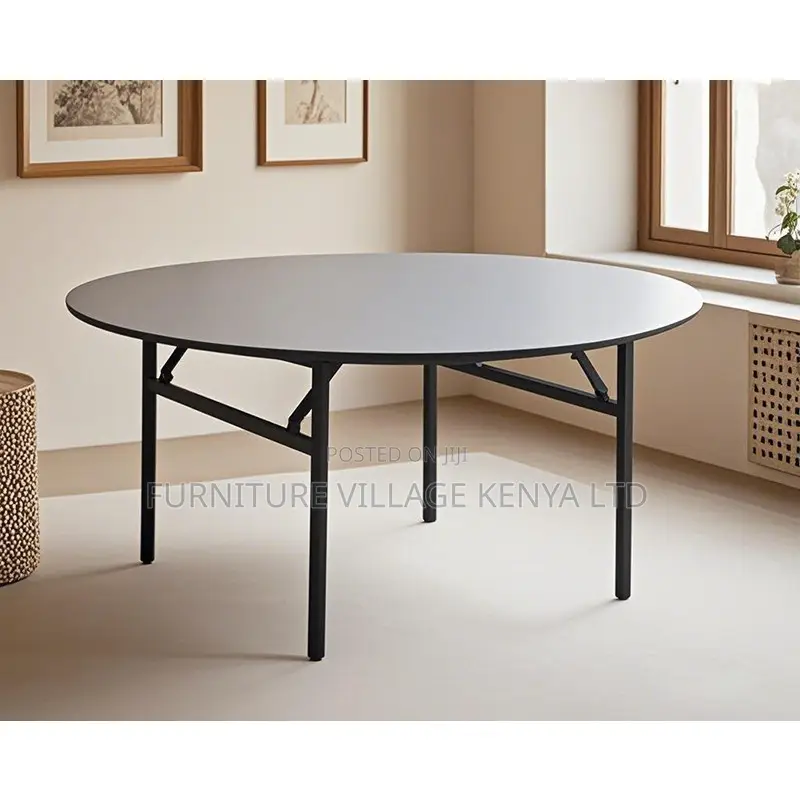 Office Table; 1.5 M Round Foldable Banquet-dining Table