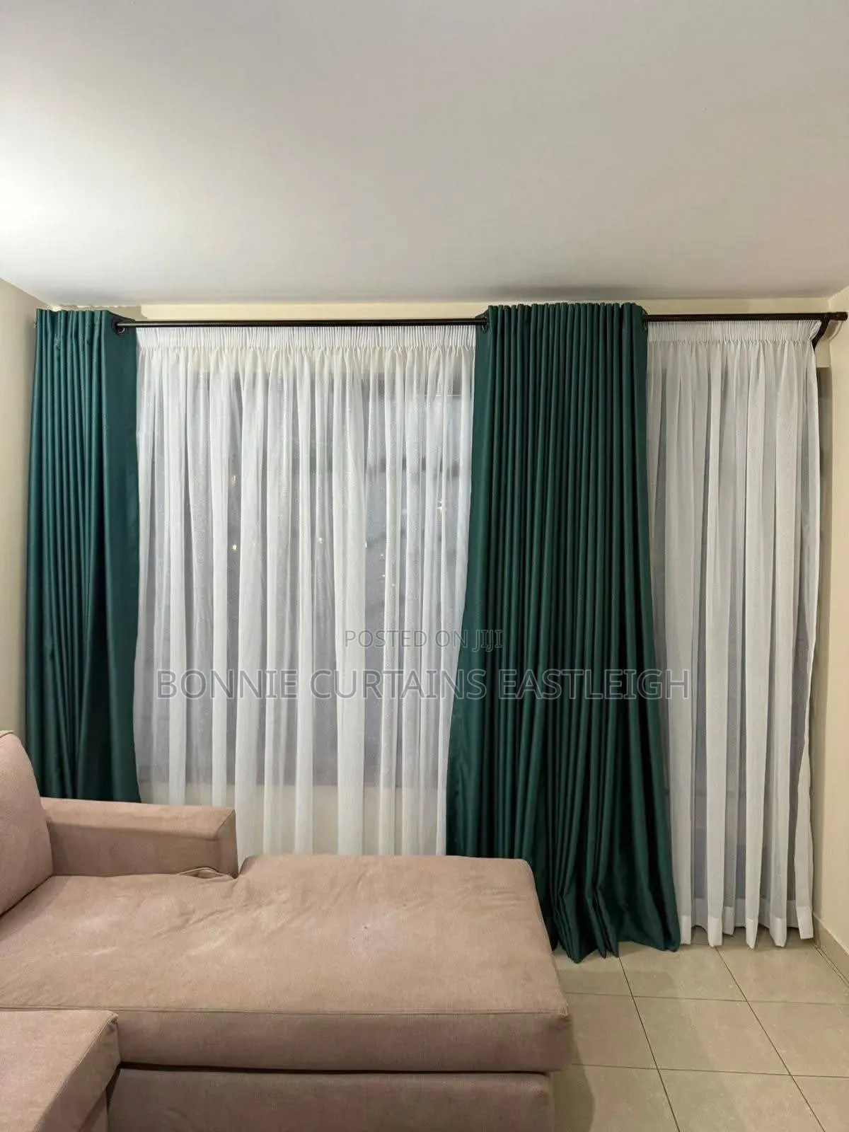 Blue Mixed Green Blackout Curtains for Bedrooms