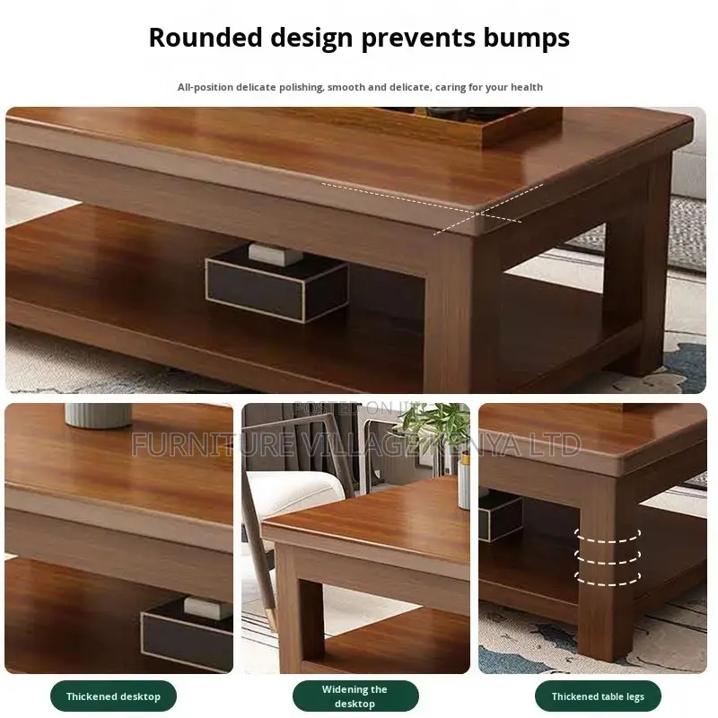 Coffee Table; Mahogany Executive Office Coffee Table