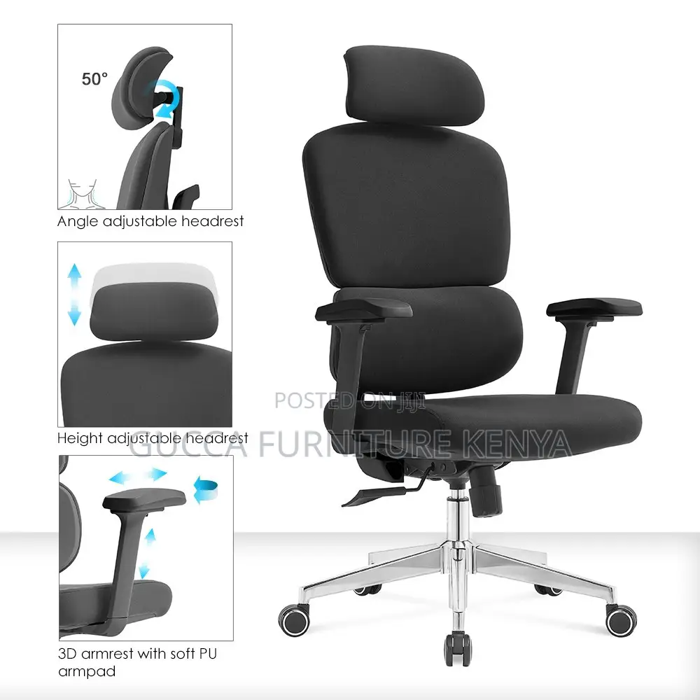 Full Fabric Executive Orthopedic Office Seat