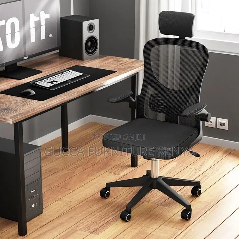 Ergonomic High-back Chair With Flip Armrest