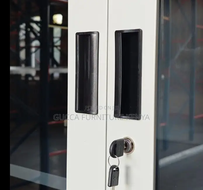 2-door Full Glass Office Filling Cabinet