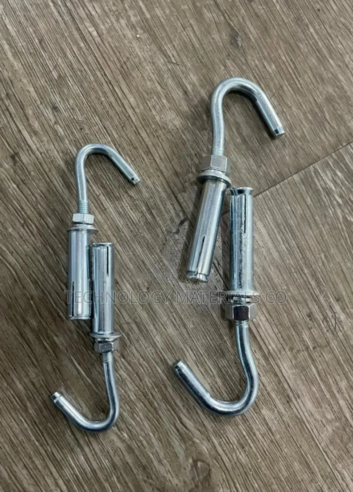 M8*108mm Steel Open Hook Expansion Bolt (60pcs Pack)–Concrete Fastener