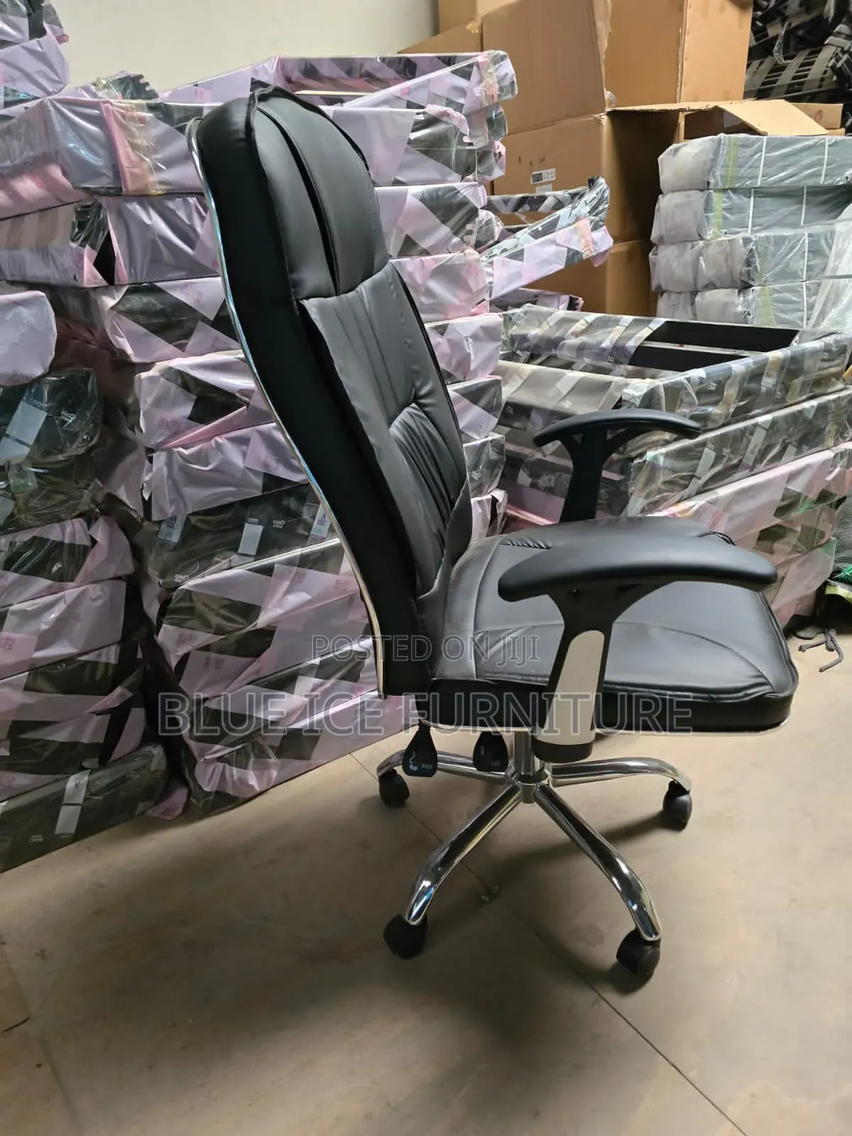 Quality Leather Black Office Chair