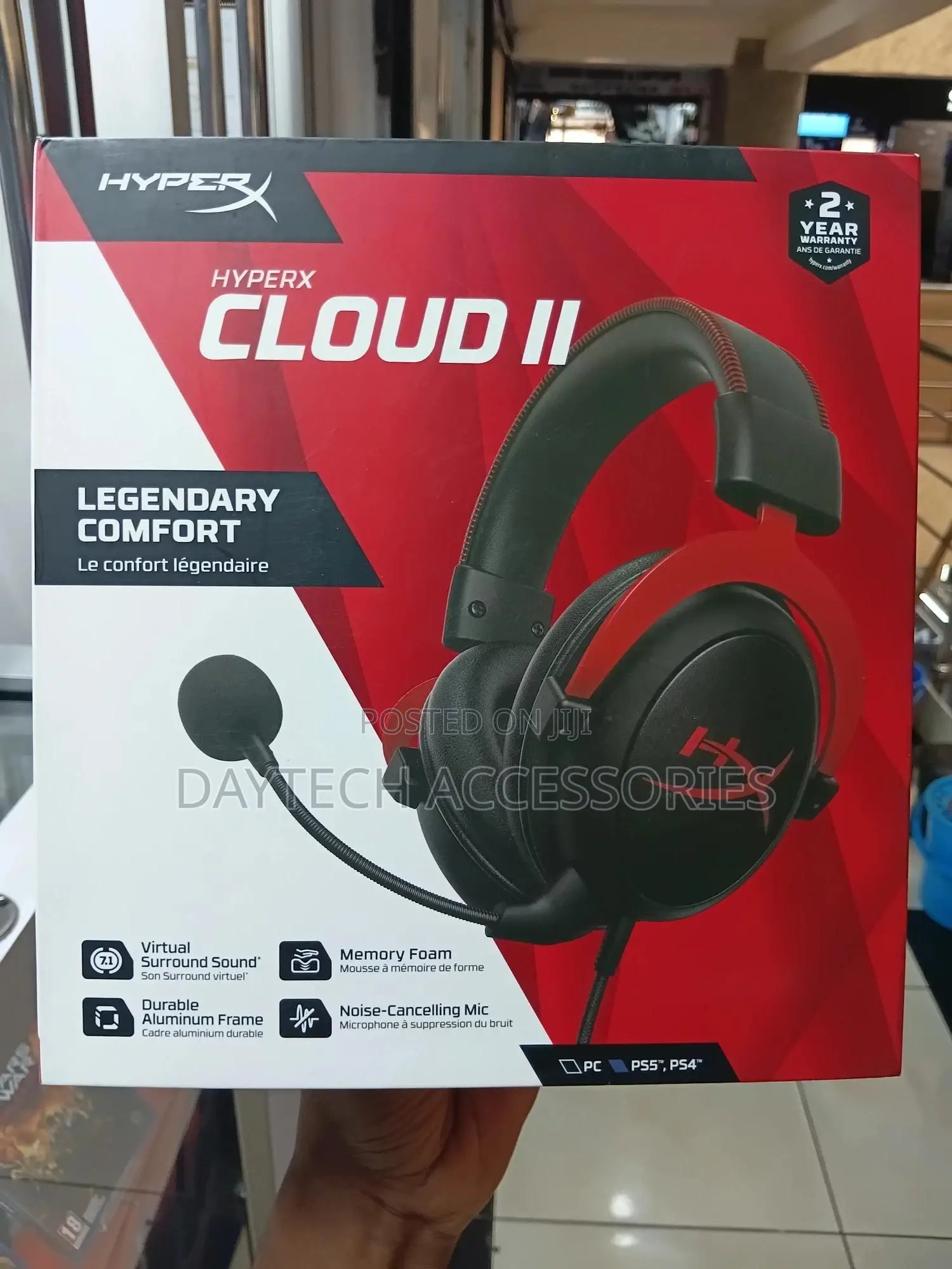 This Is the Hyperx Cloud Ii Gaming Headset.