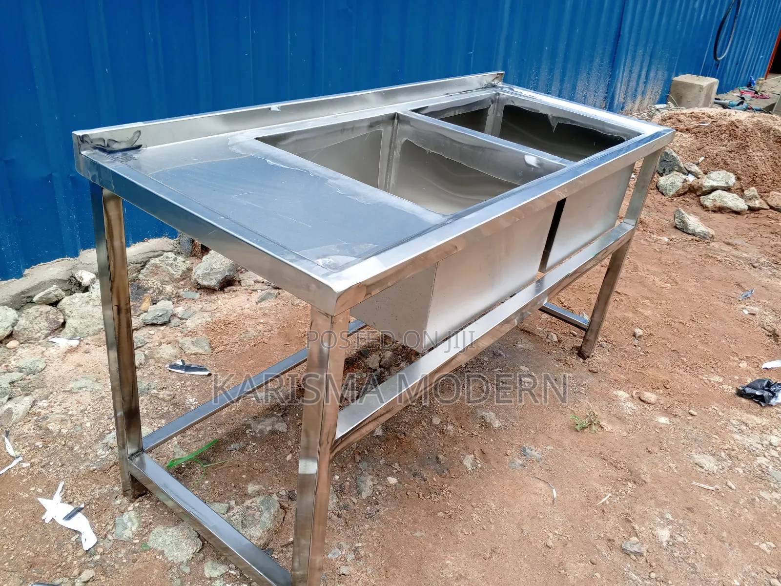 Commercial Double Bowl Sink Heavy Duty