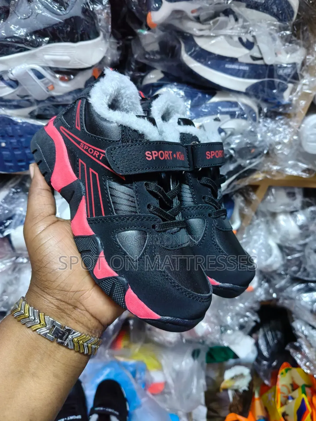 Kids' Fur Sneakers Boys. Sizes 28_40. Delivery Services Available.