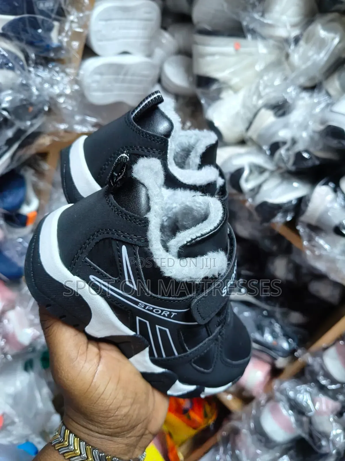 Kids' Fur Sneakers Boys. Sizes 28_40. Delivery Services Available.