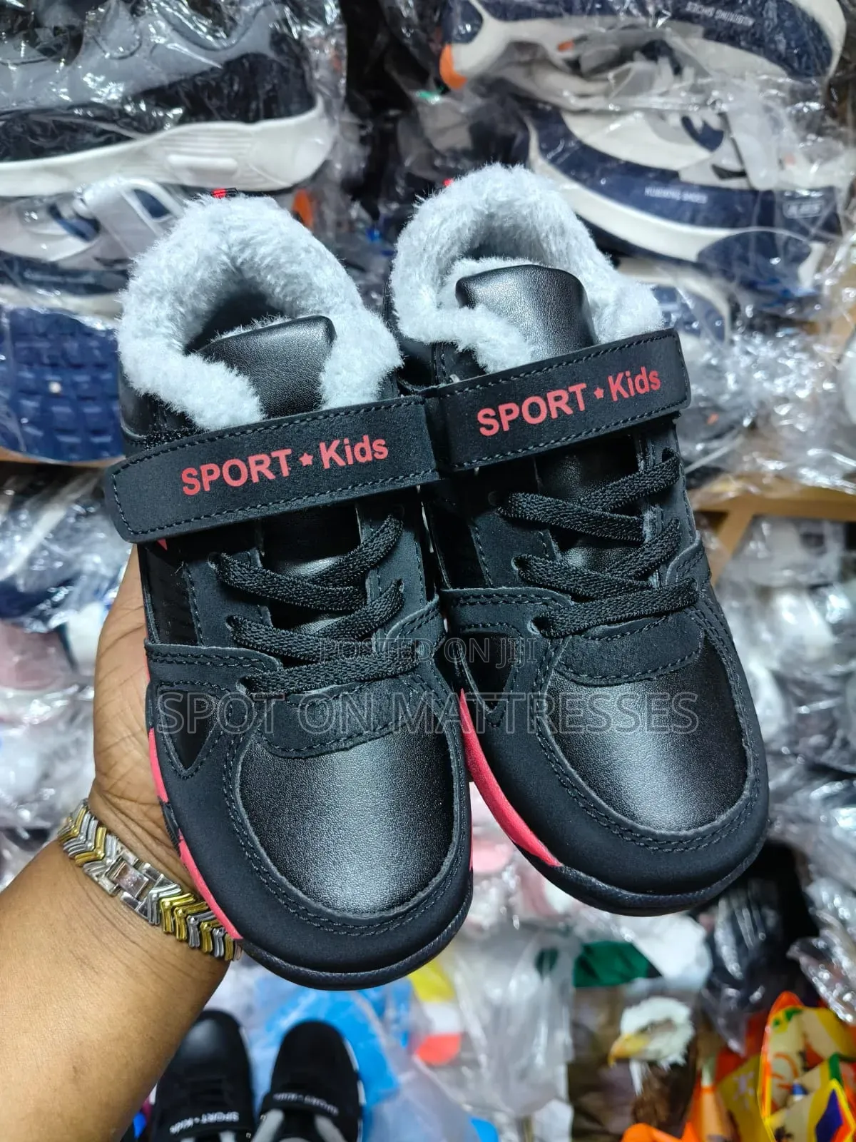 Kids' Fur Sneakers Boys. Sizes 28_40. Delivery Services Available.