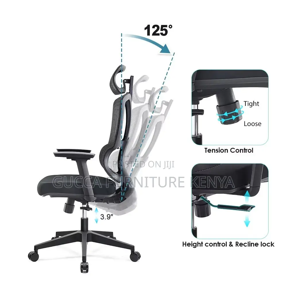 High-back Mesh Orthopedic Executive Chair