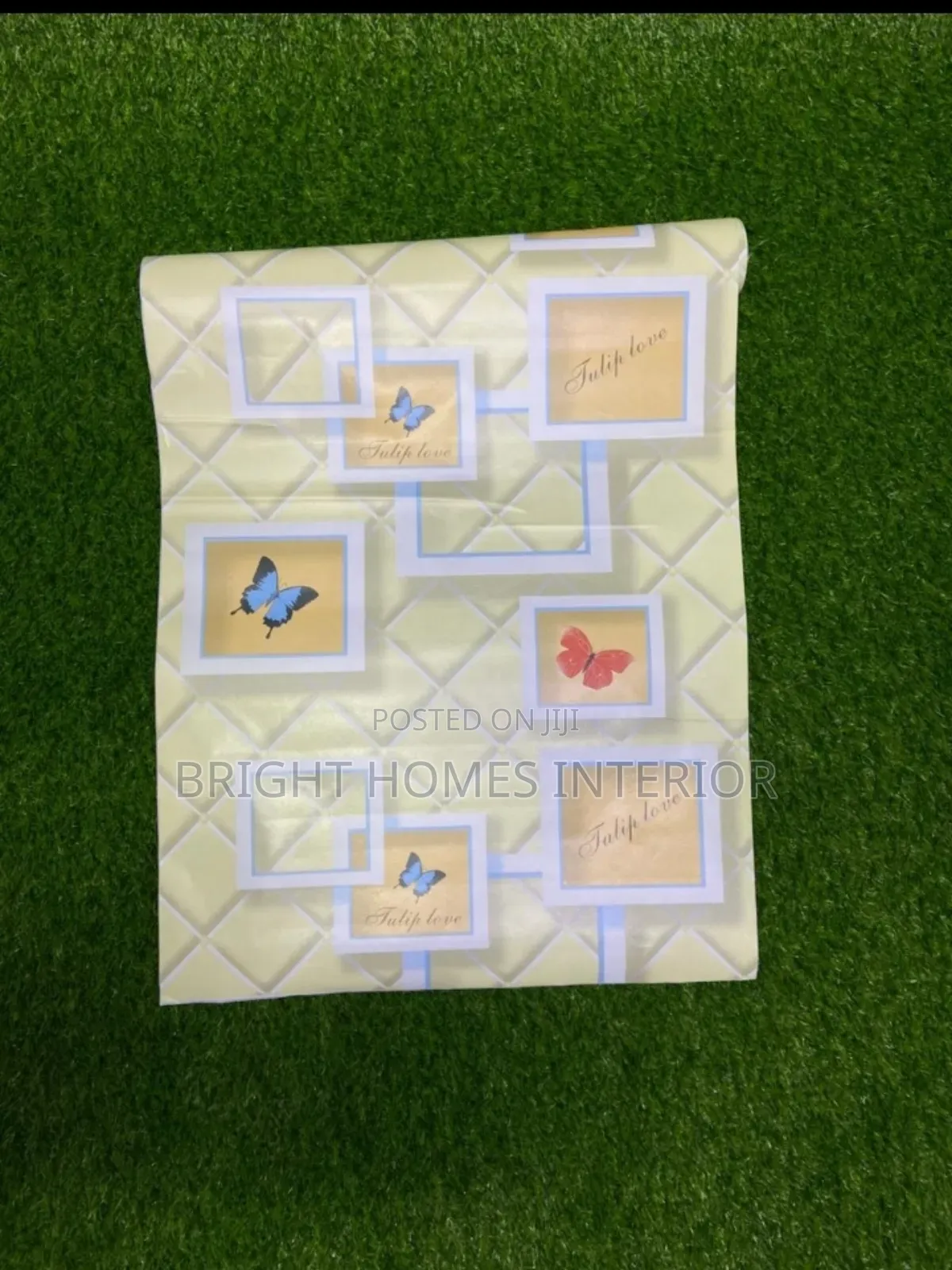 Designer Cream Self Adhesive Waterproof Wallpaper