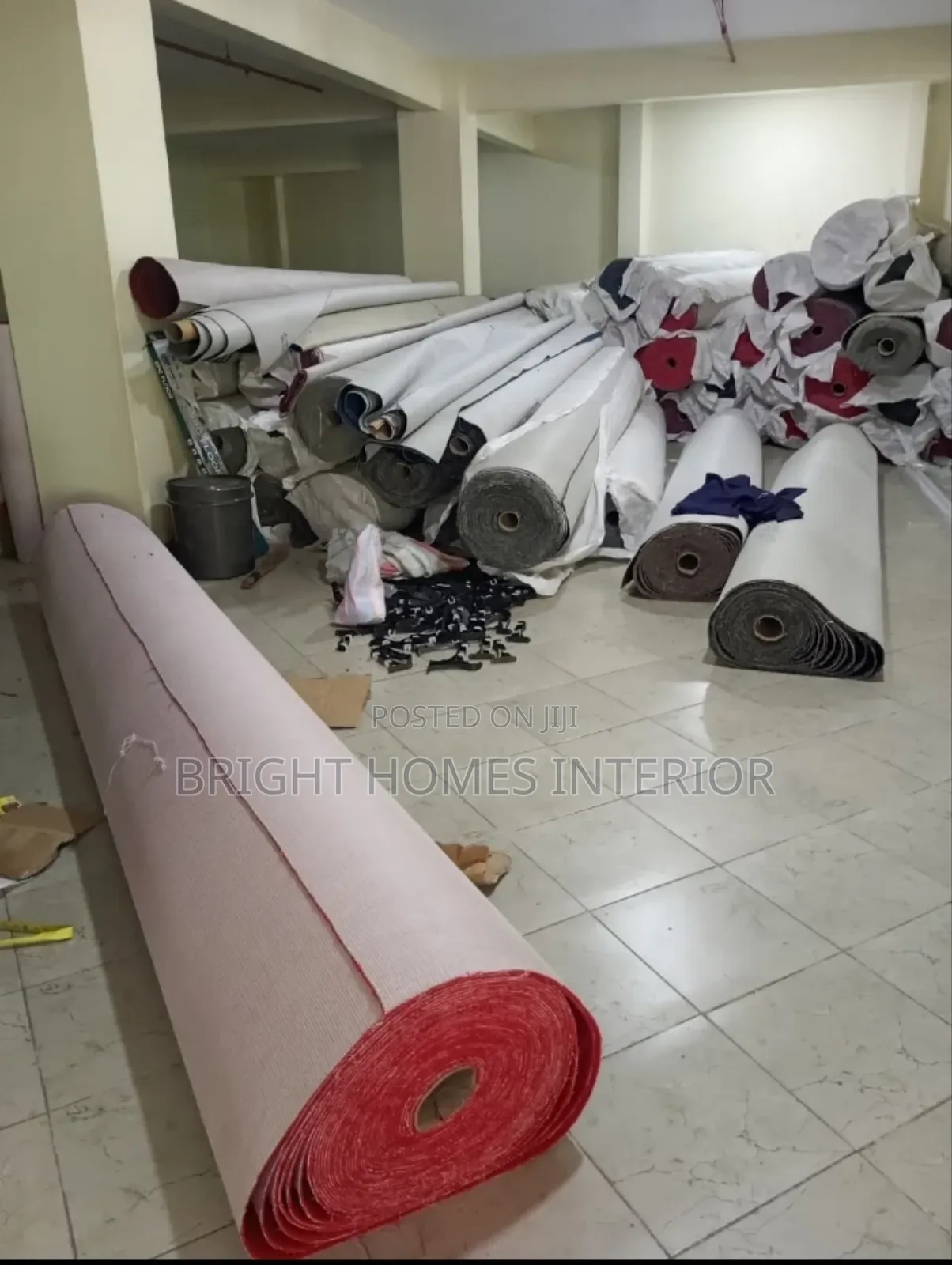 Wall to Wall Red Carpet Width Width of 4m