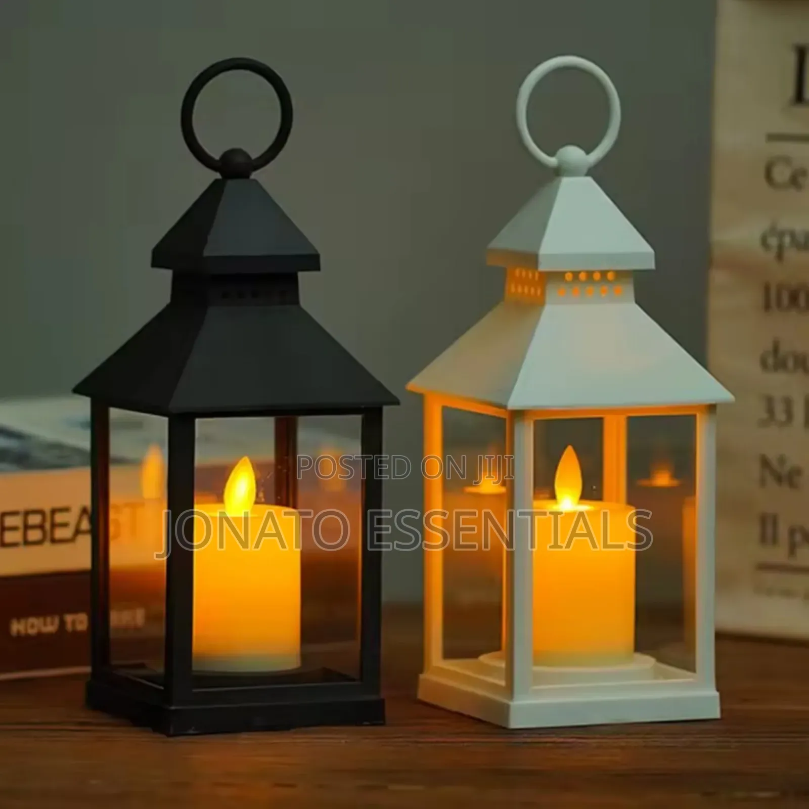 Modern Led Candle Lantern Holder - Hanging Decor Lamp