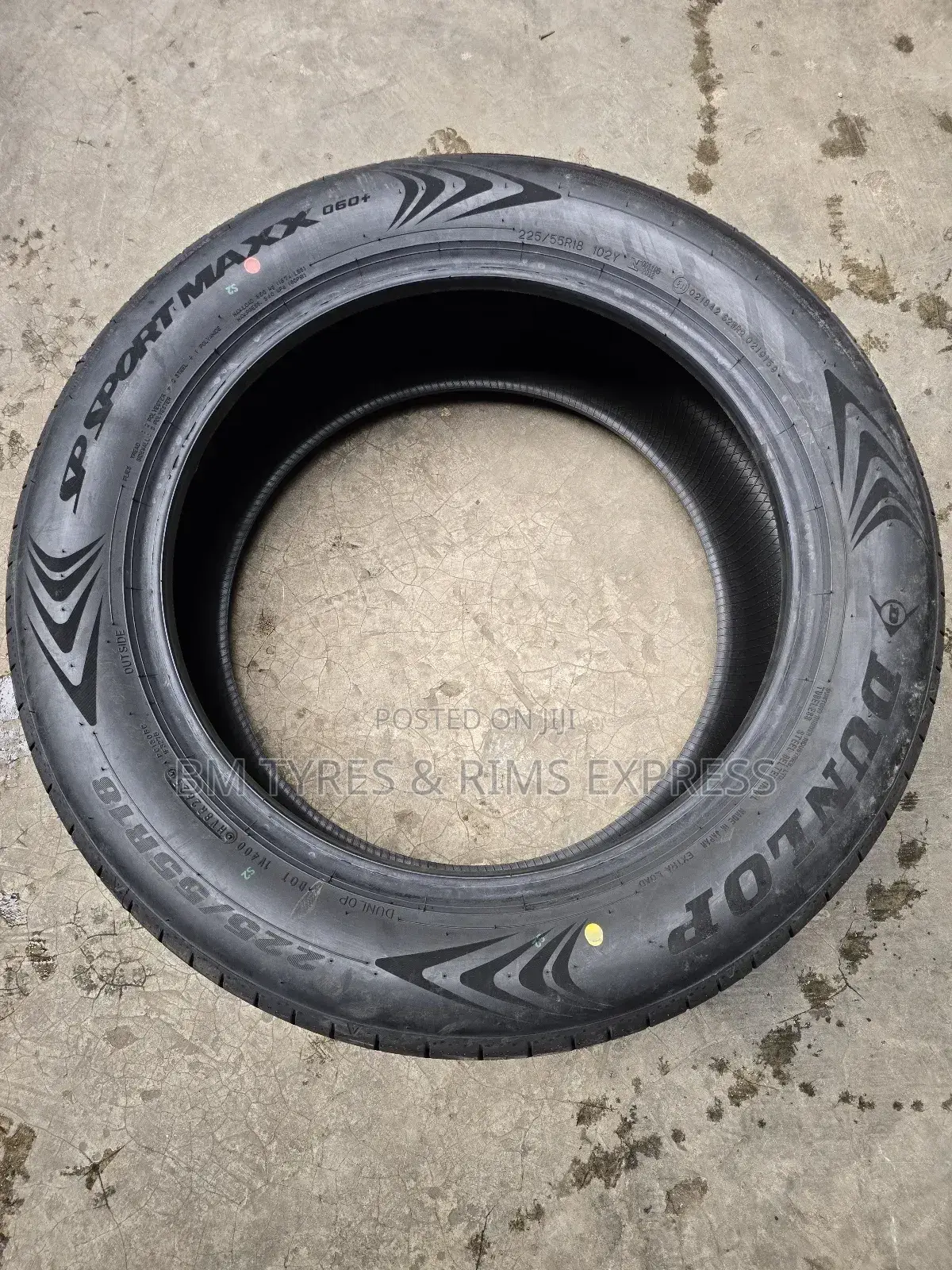 225 /55 R18 Dunlop Tyres (Sp Sport) Japan.