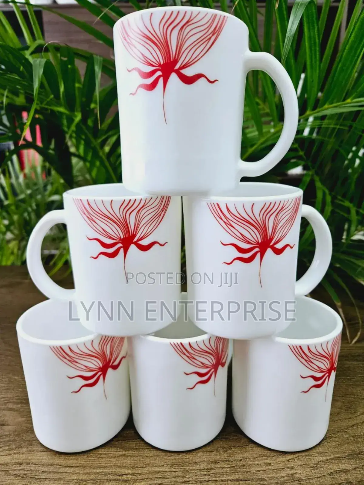 *Set of 6 Ceramic Cups 