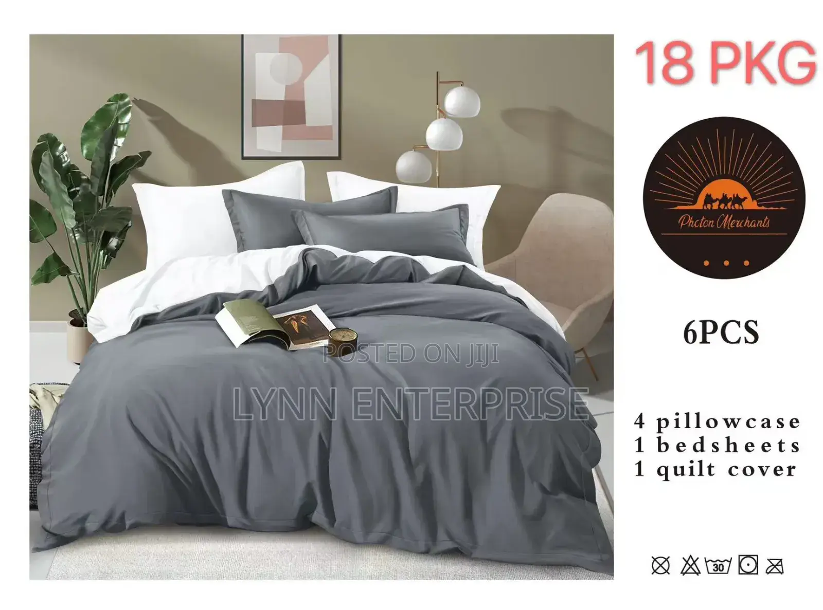 *2 Sided 100% Cotton Duvet Covers.* Pillowcases: 4pc